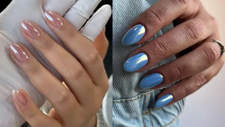 7 diseños de Chrome Nails minimalistas