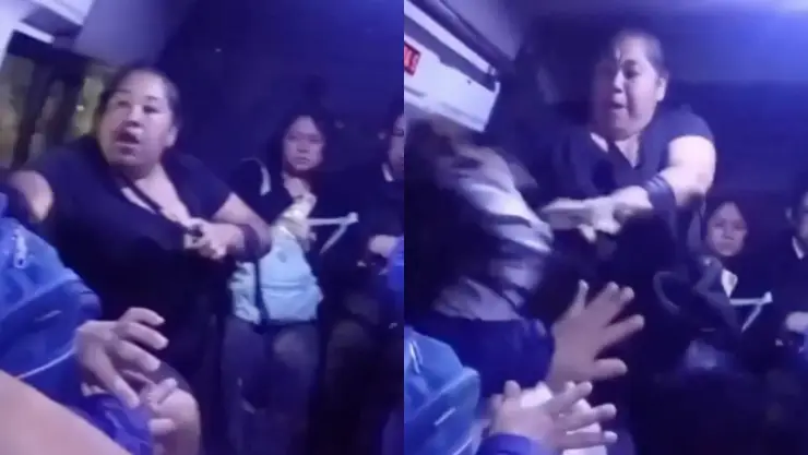 ‘Bájale de h… no te quiero desgreñar’: Mujeres pelean en pleno transporte público