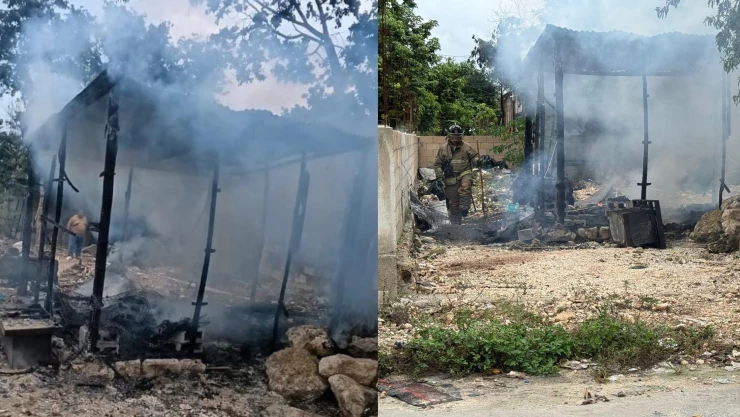 “Nos quedamos con lo que traíamos puesto”: Familia lo pierde todo en incendio en la región 247 Cancún; esto se sabe