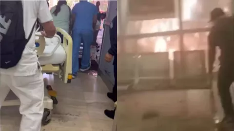 Clínica del IMSS se prende en llamas y provoca la evacuación de al menos 200 pacientes del área de urgencias en Monterrey