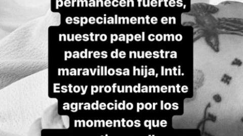 Historia de Instagram de Nodal donde menciona que terminó con Cazzu