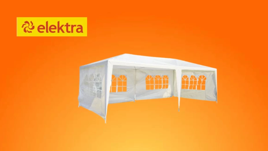 Elektra tiene en rebaja este toldo con ventanas