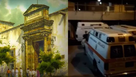 VIDEO | ¡De miedo! Captan aterrador grito sobre el Hospital Civil Viejo