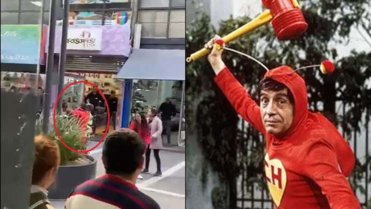 VIRAL: Un hombre disfrazado de Chapulín Colorado enfrenta a un asaltante