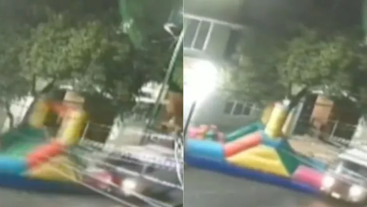 Chofer de combi choca contra un inflable; hay dos menores lesionadas