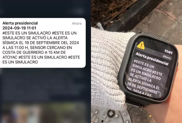 ¿Qué es la “alerta presidencial” que llegó a los celulares durante el simulacro?