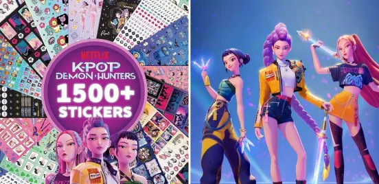 1500 stickers de KPop Demon Hunters