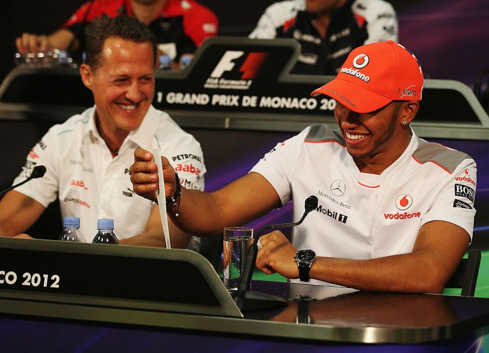 Schumacher y Hamilton