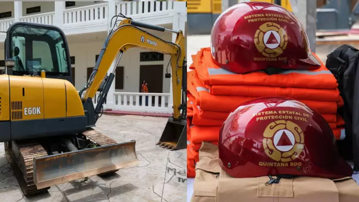 Entregan vehículos especializados y equipamiento para Protección Civil en Quintana Roo