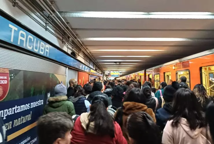Aglomeraciones en el Metro CDMX