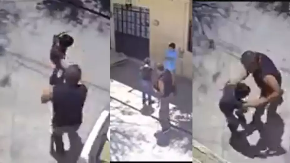 Captan en video agresión a menores en San Luis Postosí