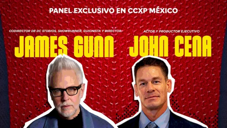 James Gunn y John Cena en la CCXP México 2025