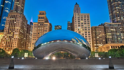 Vista de la ciudad de Chicago, Illinois