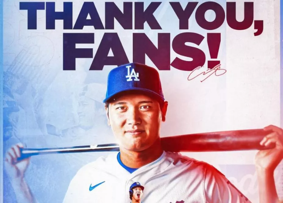 Shohei Ohtani agradeció a los Dodgers