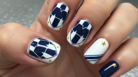 7 dise&ntilde;os de u&ntilde;as de Rayados de Monterrey que le van a encantar a cualquier regia