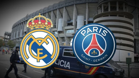 Real Madrid PSG operativo de seguridad