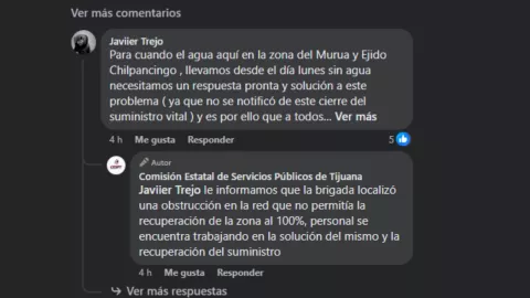 Reclamo de la falta de agua en colonias de Tijuana