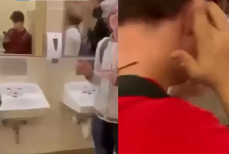 VIDEO Estudiantes golean a un niño con síndrome de Down en el baño