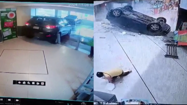 camioneta-cae-estacionamiento-republica-dominicana