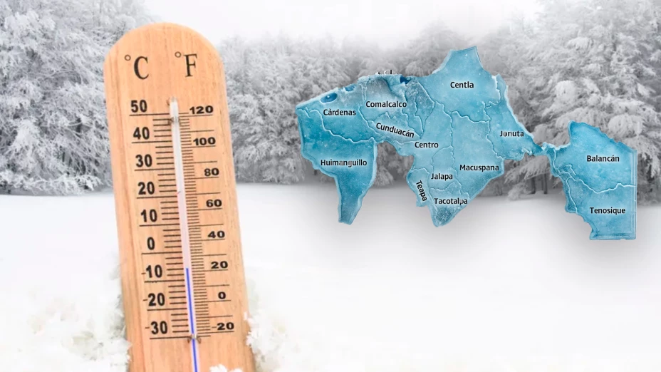 Frente Frío 14 en Tabasco 2025