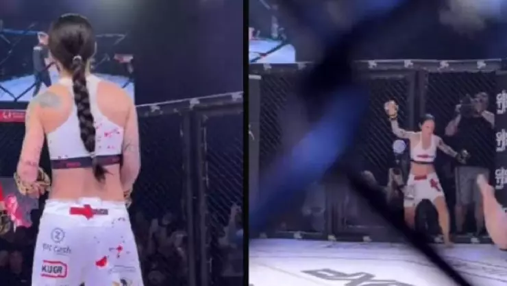 Peleadora de Judo debuta en la MMA y pierde tras noquearse sola; video.jpg