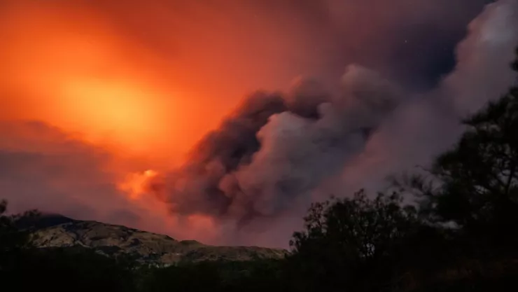 Erupcion del volcan Etna