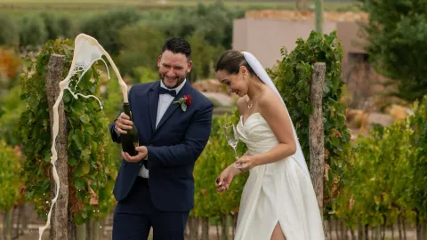 boda en viñedo