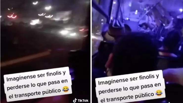 Video viral Pasajeros cantan en pleno viaje en autobús (2)