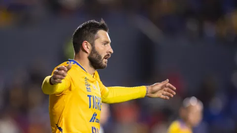 Gignac festeja gol contra el Puebla en el Volcán Jornada 16 Clausura 2023