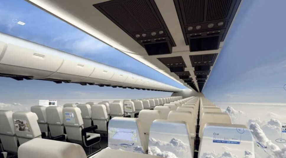experiencia aviones sin ventana