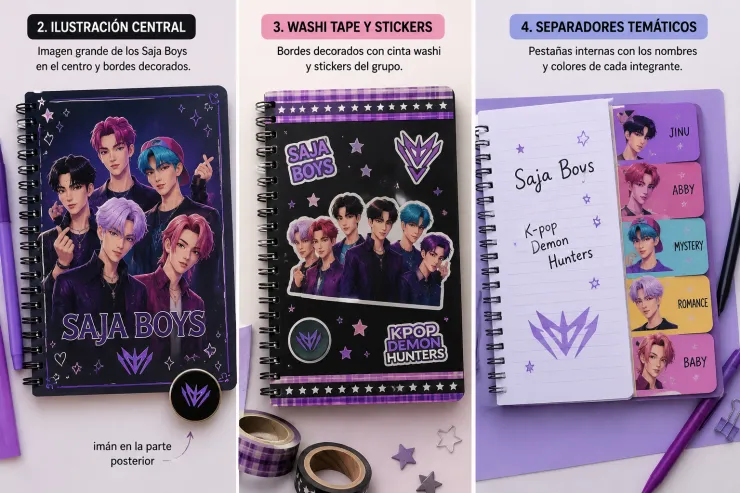 Bloc de notas de Saja Boys