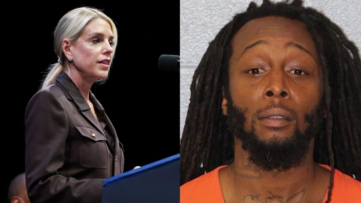 Fotos de Pam Bondi y Decarlos Brown.