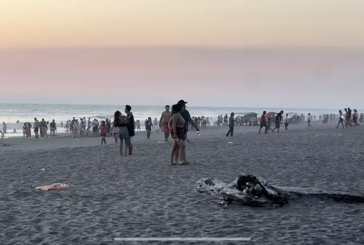 Afluencia en playas chiapanecas