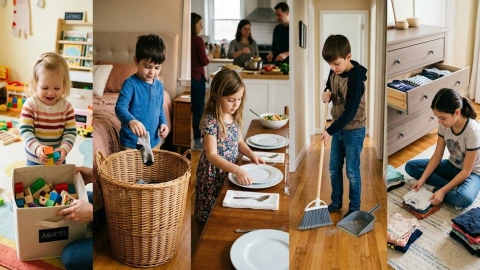 Tareas del hogar niños