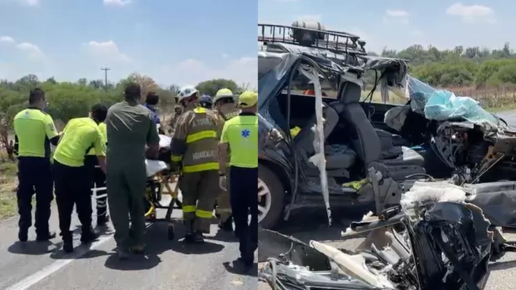Así quedaron los vehículos tras el accidente en el Libramiento Sur en Aguascalientes hoy 22 de abril (FOTOS)