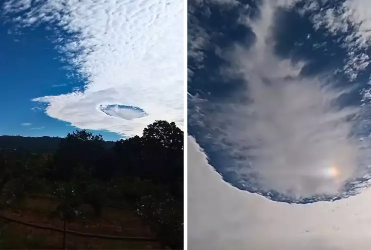El impresionante agujero en el cielo captado en Atlixco generó múltiples teorías en redes