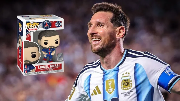 Tres Funko de Messi para coleccionar