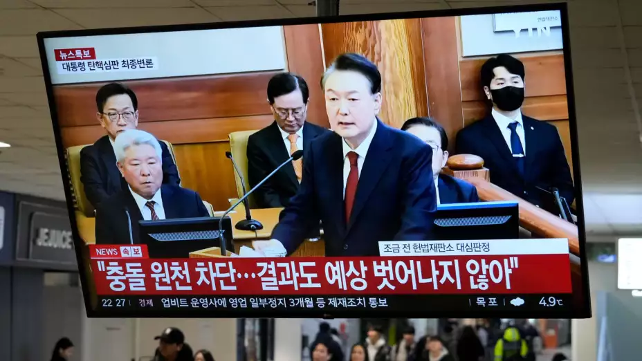 El presidente Surcoreano Yoon Suk Yeol durante su juicio.