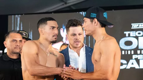 Teófimo López vs Pedro Roca Campa pesaje