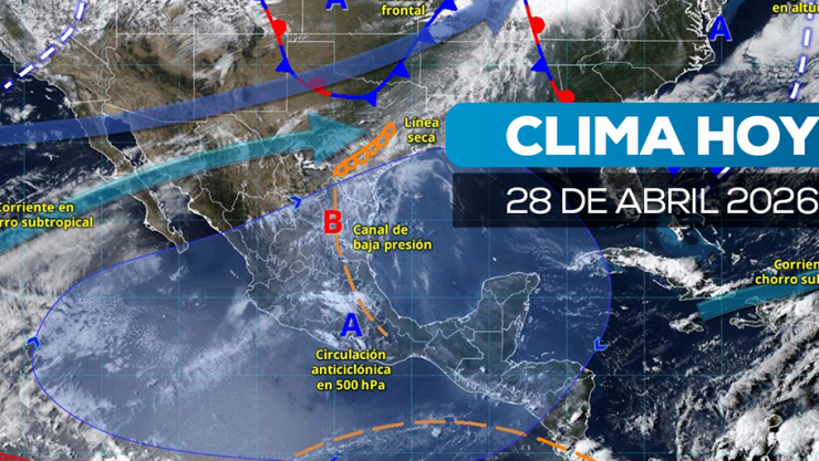 Clima en México 28 de abril: calor de hasta 45 grados y lluvias con granizo en estos estados