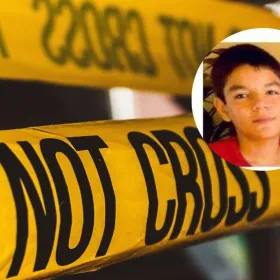Escena del crimen y foto de adolescente muerto en Mazatlán.