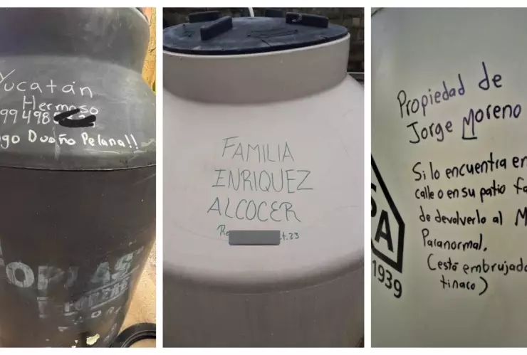 Huracán “Beryl": Habitantes de Yucatán protegen sus tinacos con nombre y número telefónico