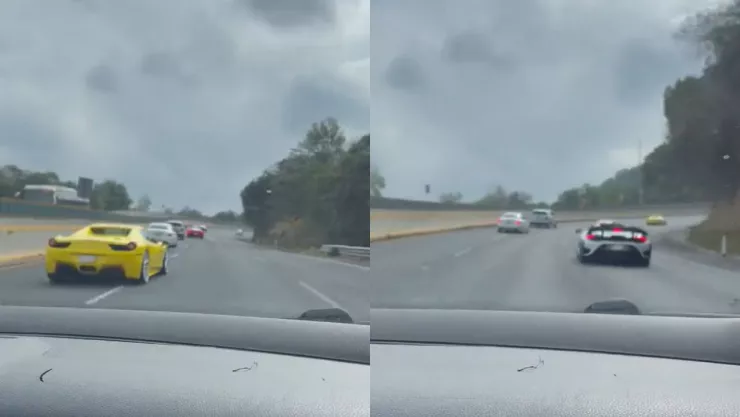 VIDEO: Captan autos deportivos manejando a exceso de velocidad en la autopista México-Cuernavaca