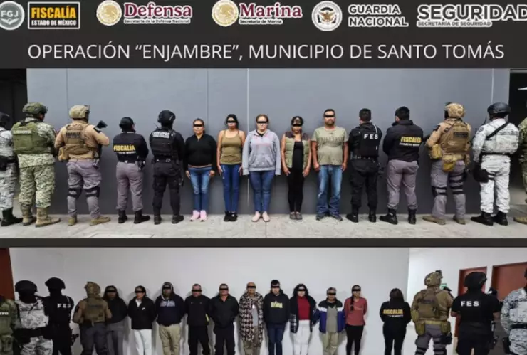 Detienen a 15 personas en Operación Enjambre en el Edomex