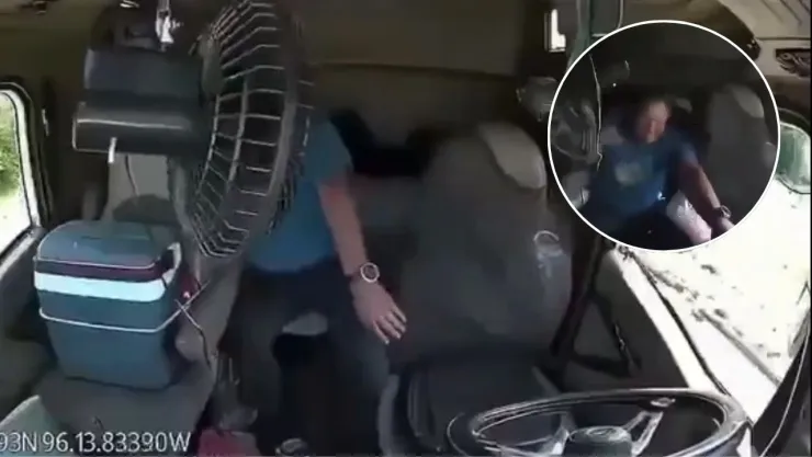 Accidente en Veracruz: Trailero abandona el volante para buscar algo en cabina y provoca choque en carretera | VIDEO