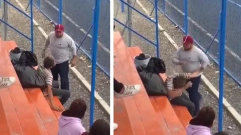 Sujeto golpea a un abuelito