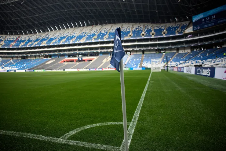 Estadio BBVA de Monterrey previo al partido de octavos de final de la Concachampions ante Cruz Azul.