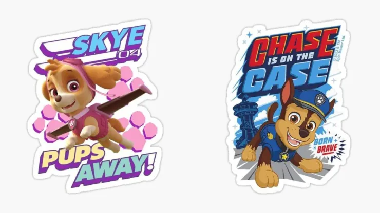 Paw patrol stickers frases