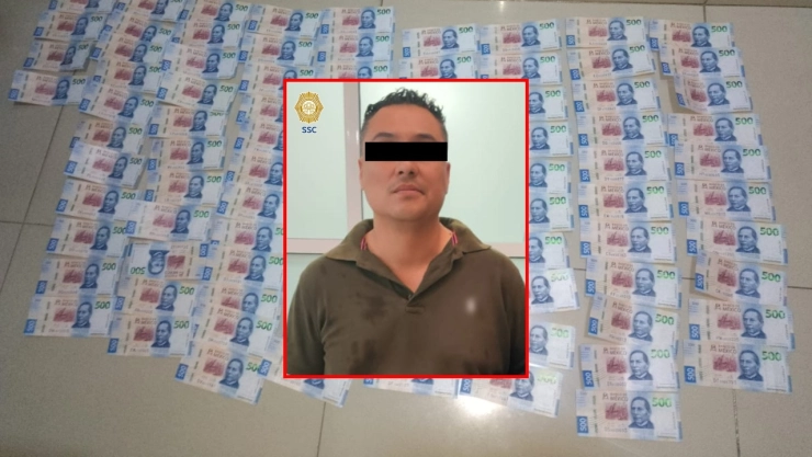 Un sujeto fue detenido por fraude en un banco de CDMX.