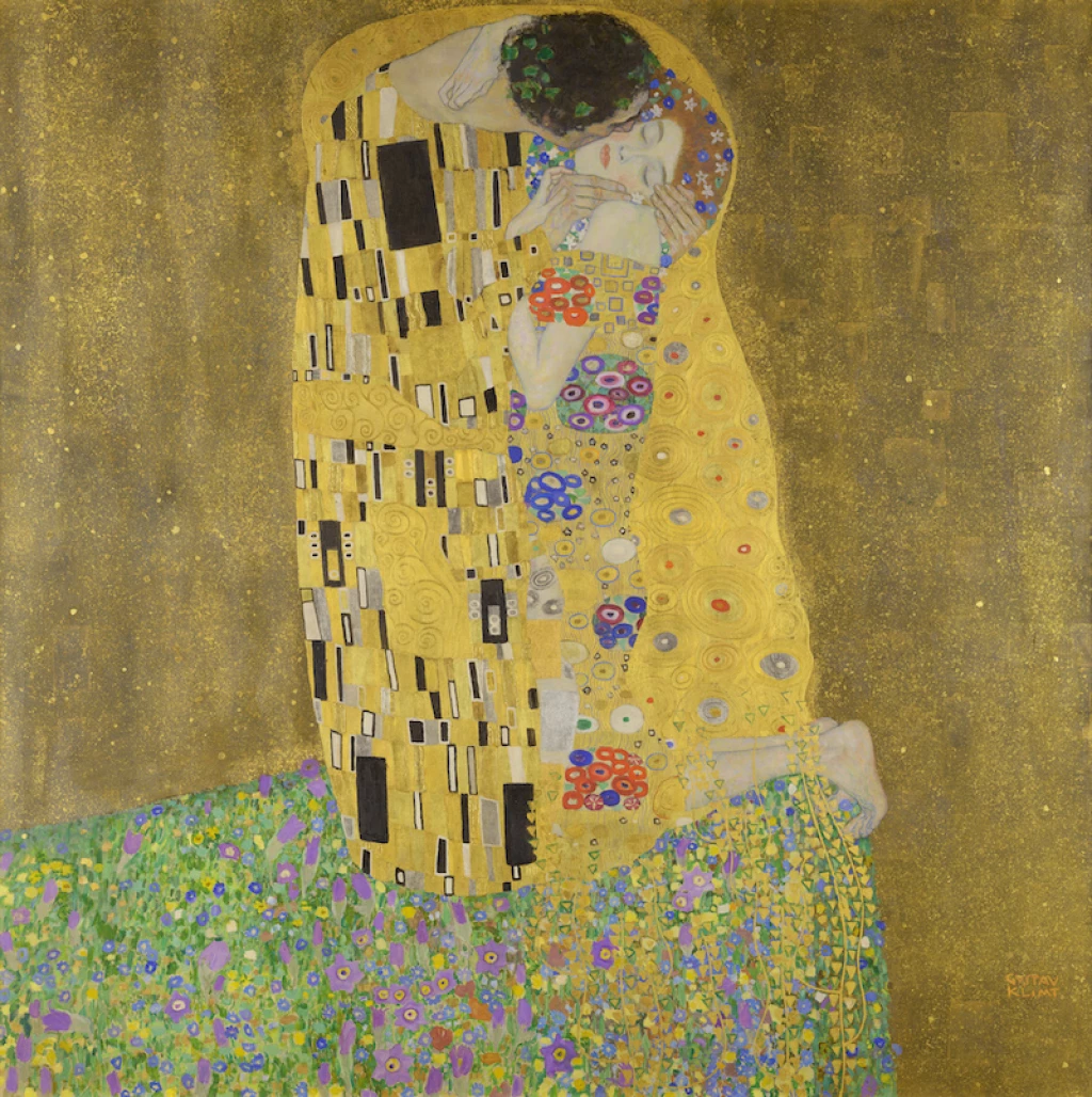 Gustav Klimt, “El beso”, 1907-1908